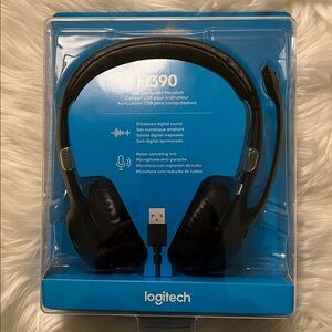 Logitech H390 USB Headset - Black Unopened box